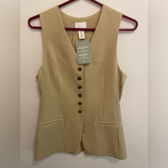 NWT H&M Viscose Blend Suit Jacket Vest size small - Picture 6 of 7